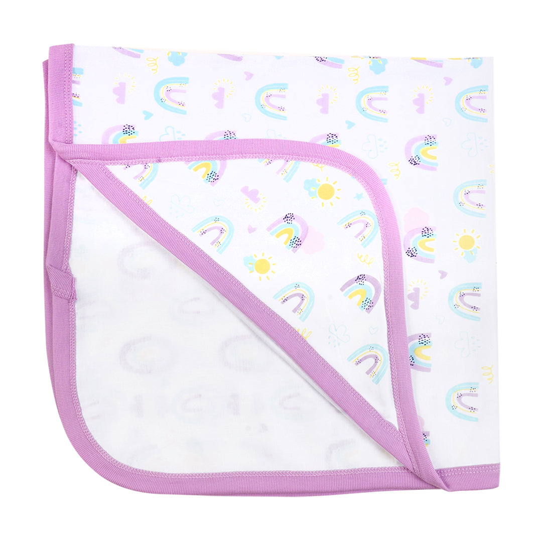 Rainbow Bliss hooded Swaddle sheet | Wrapping Sheets | The nest clothing