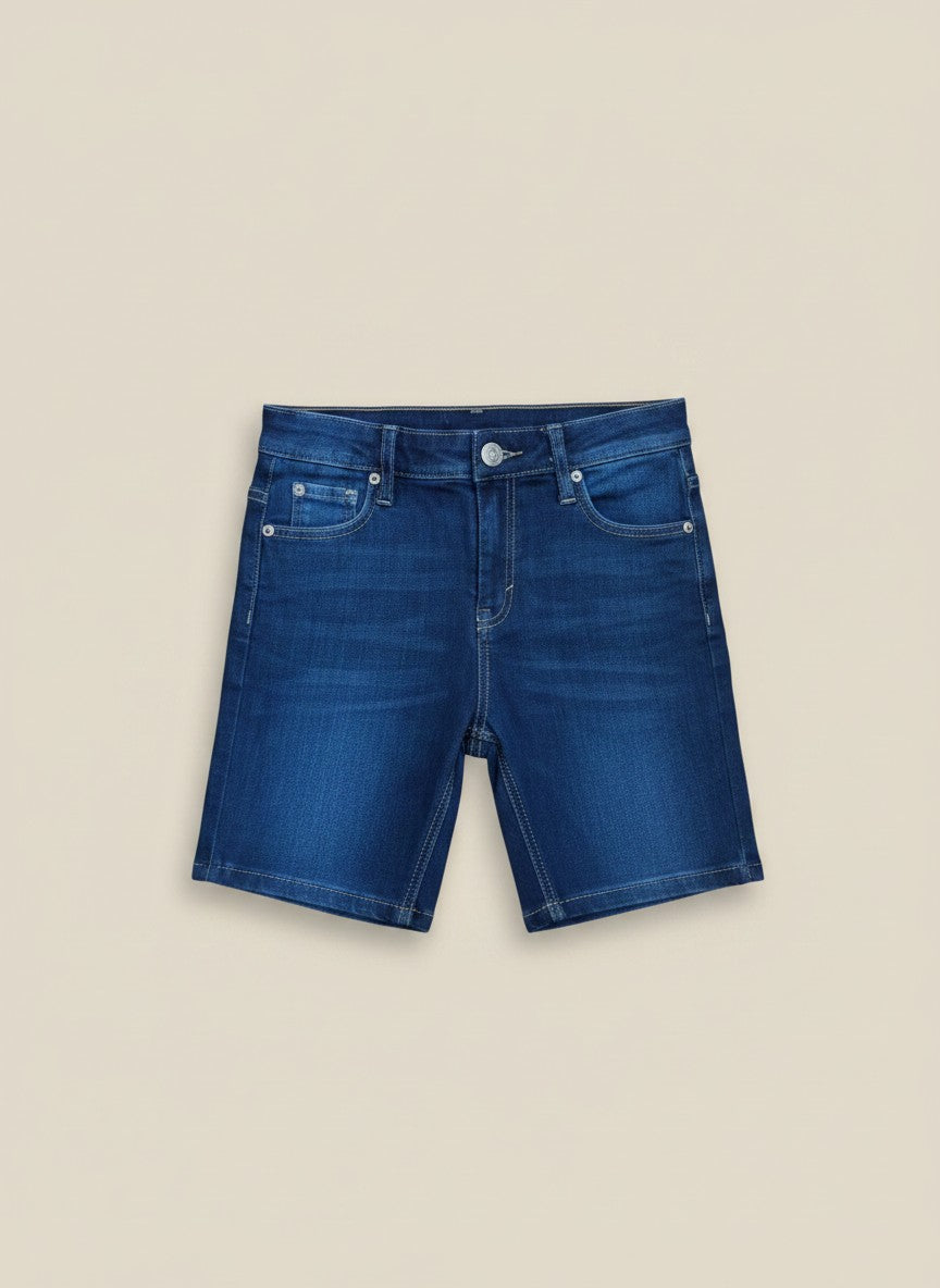 Dark Blue Denim Short