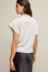 Short Sleeve Textured T Shirt