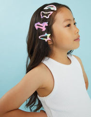 4-Pack Girls Magical Character Hair Clips