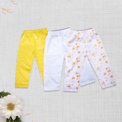 FLOWER GARDEN-Tight(Floral Whit) Pack of 3 | Pyjamas | The nest clothing