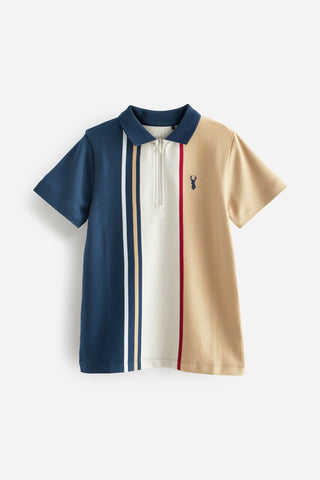 Colourblock Short Sleeve Polo Shirt