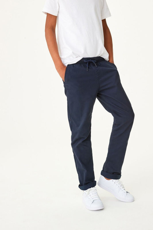 Rib Waist Pull-On Trousers