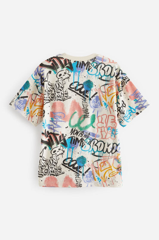 All Over Print Short Sleeve T Shirt NEXT UK