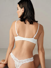 White Padded Non Wire Lace Ultimate Comfort Bra