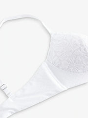 White Padded Non Wire Lace Ultimate Comfort Bra