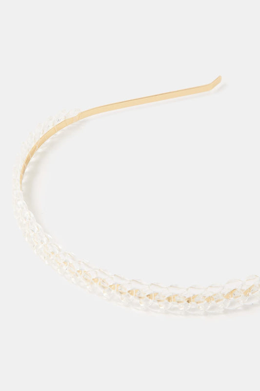 Clear Resin Chain Headband