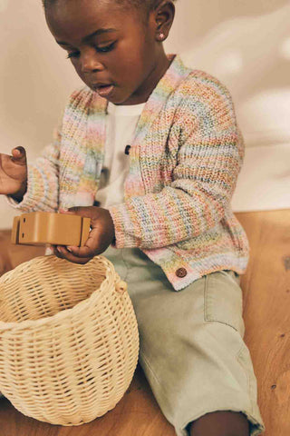 Rainbow V-Neck Cardigan