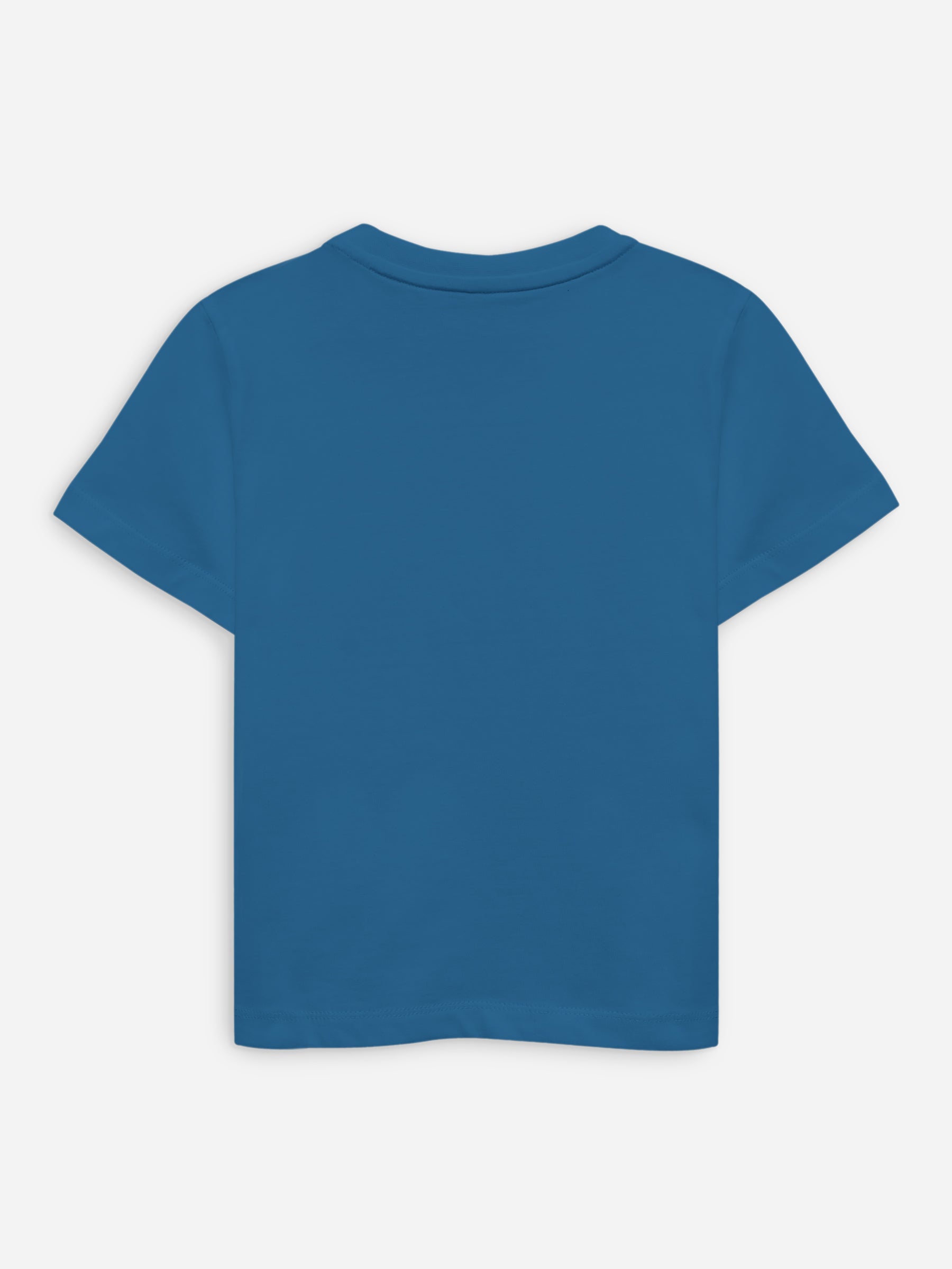 Teal Blue 100% Cotton Casual Tee Brumano Pakistan