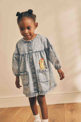 Blue Denim Character 100% Cotton Button Through Dress | Dresses | next, <p>Blue Denim Character 100% Cotton Button Through Dress</p>. We delivery across Pakistan