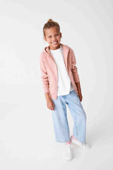 Pink Zip Through Hoodie