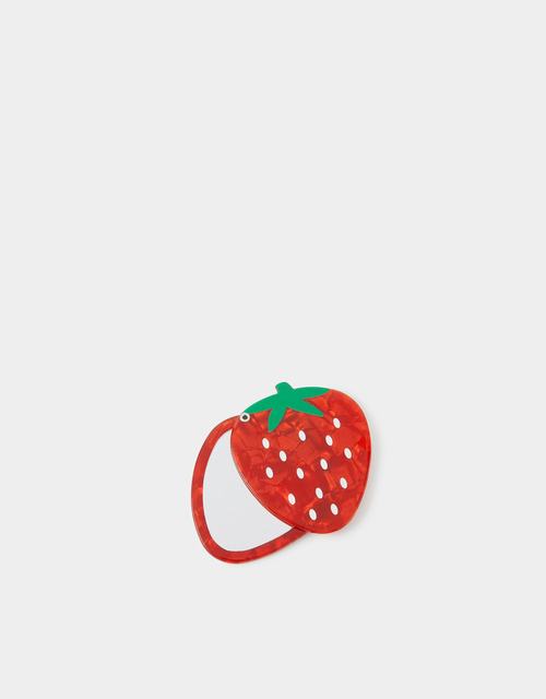 Strawberry Resin Compact Mirror