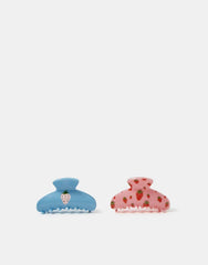 2-Pack Strawberry Print Claw Clips