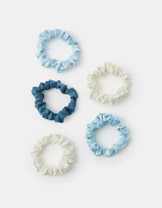 5-Pack Satin Hair Scrunchies