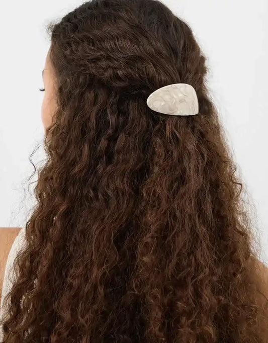 Pearlescent Barrette Hair Clip