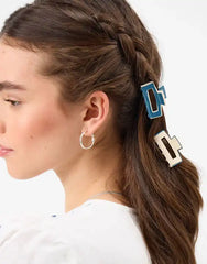 2-Pack Colourblock Cut Out Claw Clips