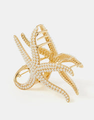 Pearl Starfish Claw Clip