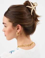 Pearl Starfish Claw Clip