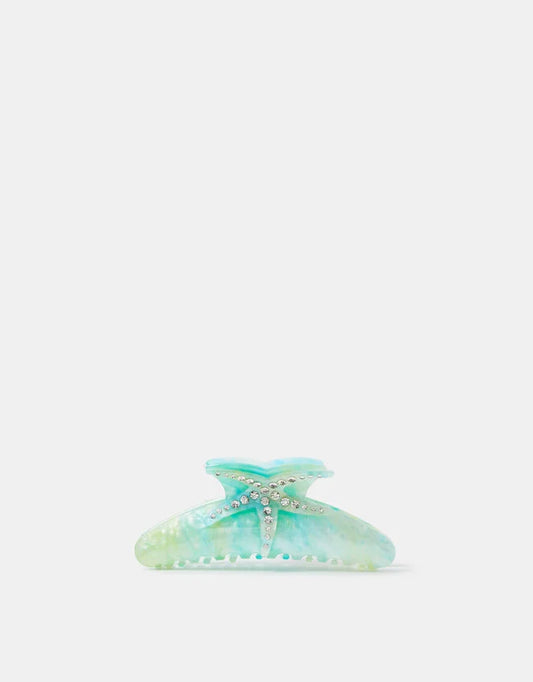 Starfish Shimmer Claw Clip