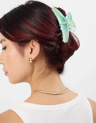 Starfish Shimmer Claw Clip