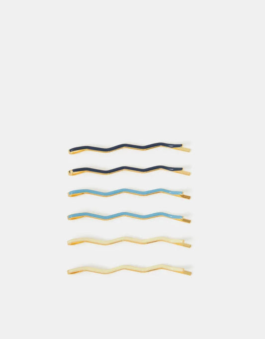 6-Pack Wiggle Hair Slides