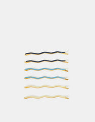 6-Pack Wiggle Hair Slides