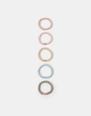 5-Pack Cord Hair Bands