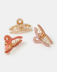 3-Pack Mini Twist Claw Clips