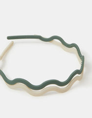 2-Pack Wiggle Matte Headbands
