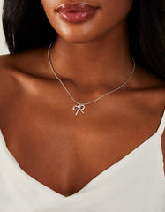 Bow Pendant Necklace