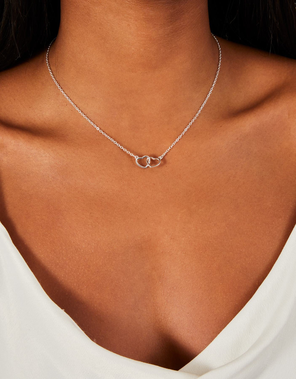 Heart Links Pendant Necklace
