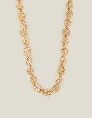 TEXTURED DISC NECKLACE