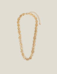 TEXTURED DISC NECKLACE