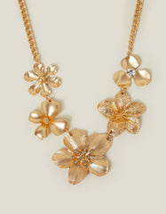 Statement Flower Chain Necklace