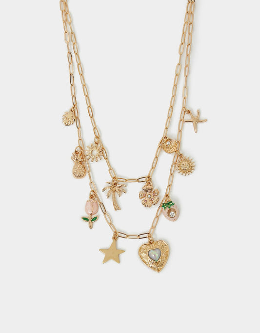 Tropical Charm Layered Necklace