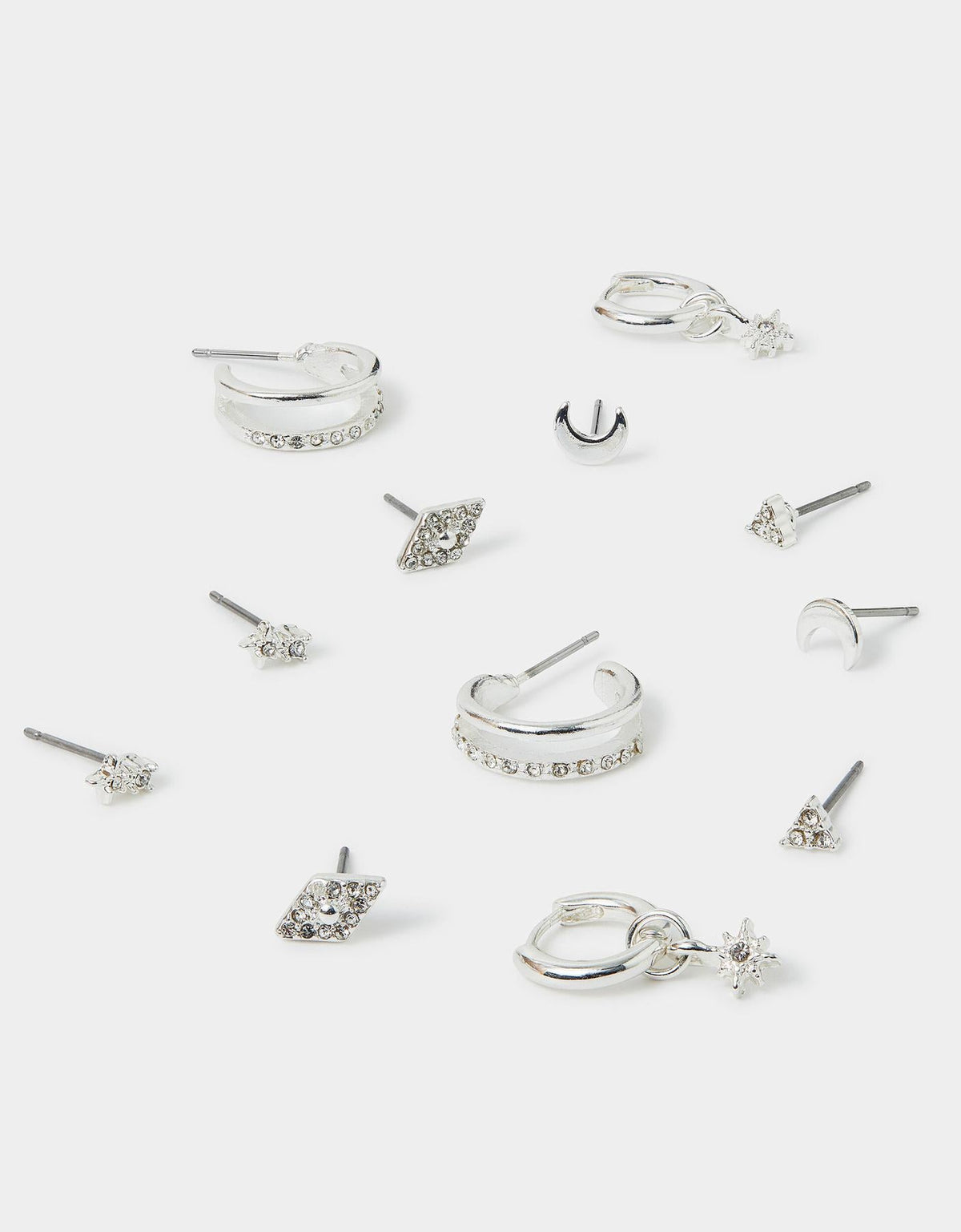 6-Pack Starry Night Stud and Hoop Earrings