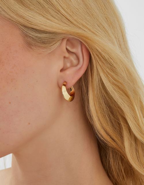 Small Chunky Hoop Earrings