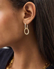Twist Link Drop Earrings