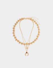 2-Pack Horseshoe Pendant Layered Necklaces