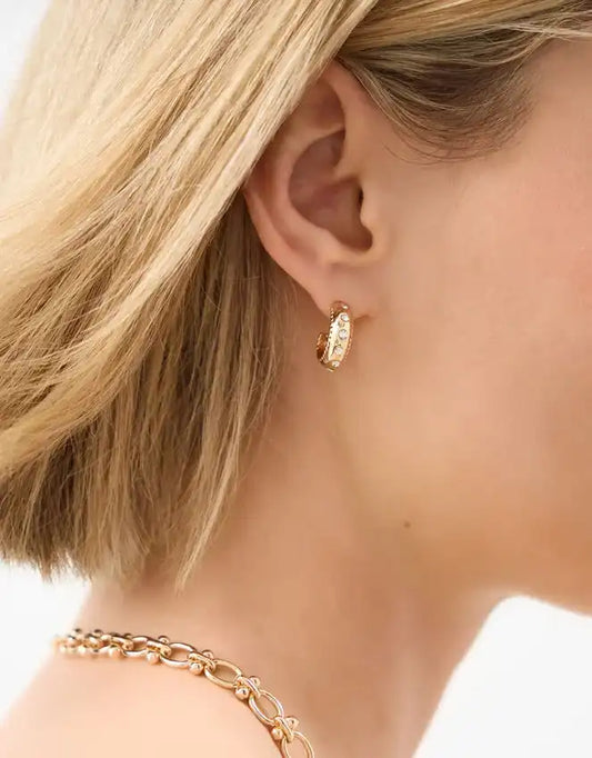 3-Pack Starfish Charm Hoop Drop Earrings