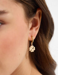 10 X GOLD CLOVER EARRINGS STACK