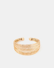 Textured Wide Cuff Bracelet
