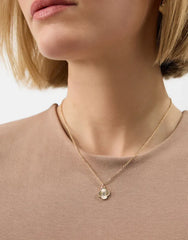 Diamante Clover Pendant Necklace