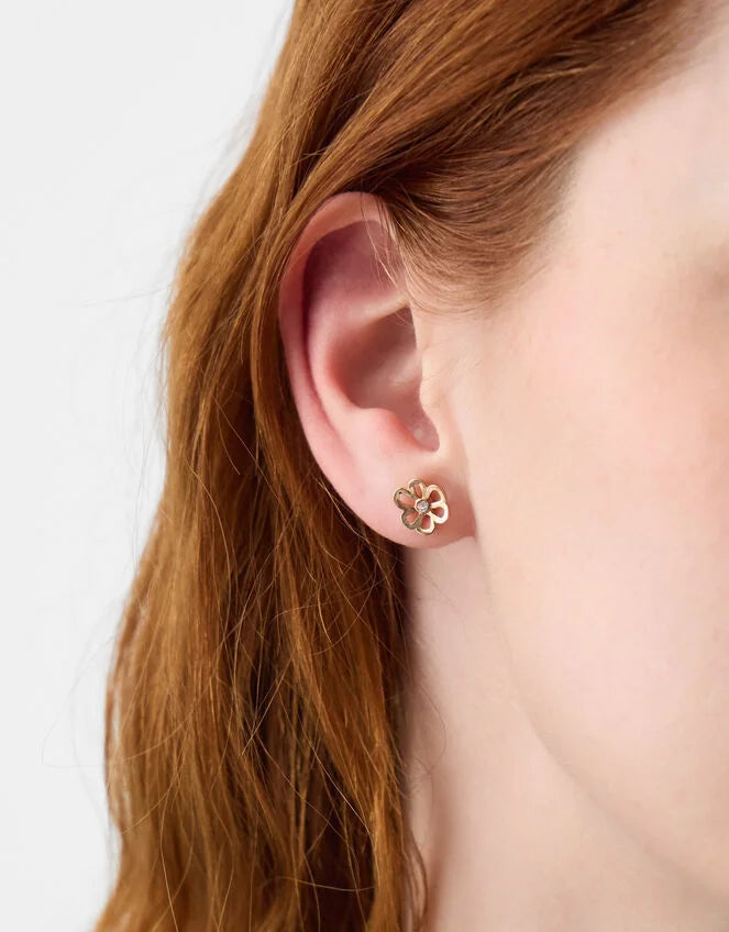 3 X FLOWER STUDS