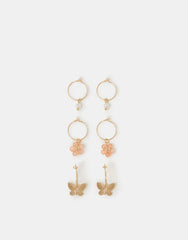 3 X FLOWER HOOPS