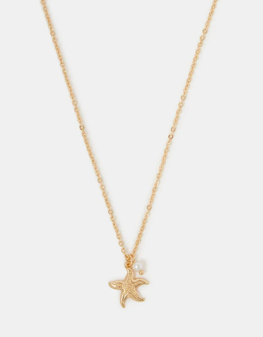STARFISH PEARL NECKLACE