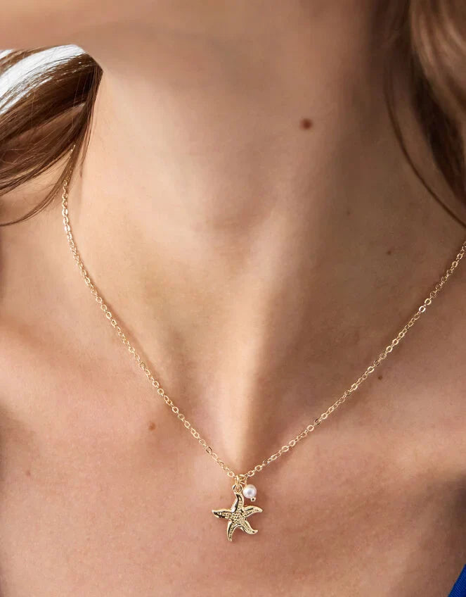 STARFISH PEARL NECKLACE