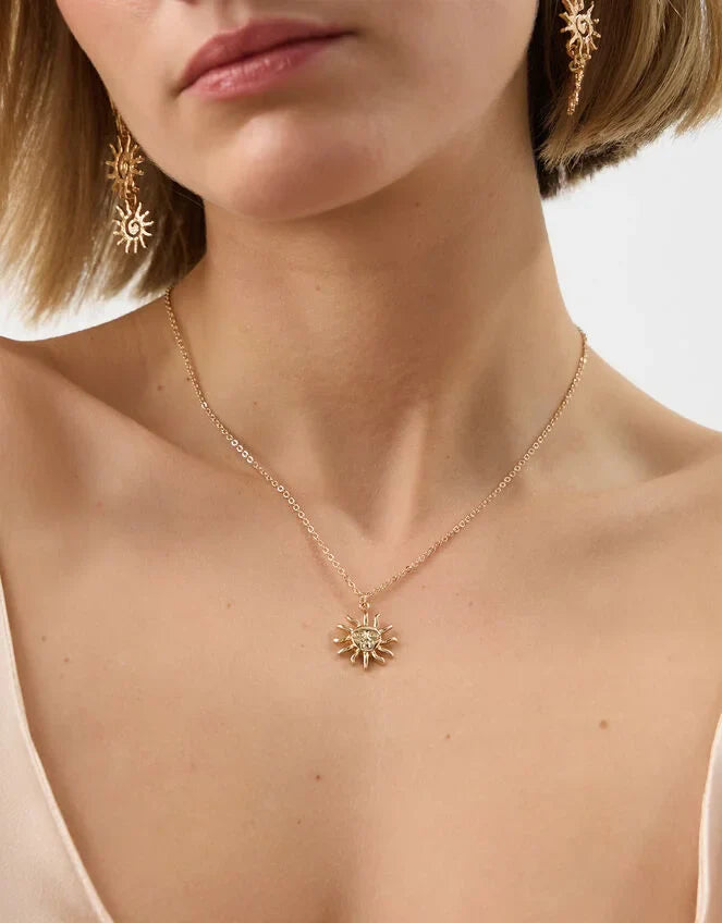 Sun Pendant Necklace