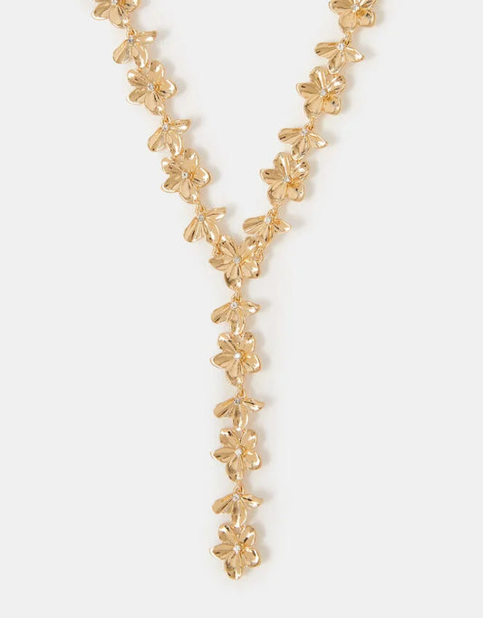 Flower Lariat Necklace