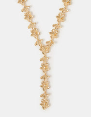Flower Lariat Necklace